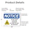 Signmission Do Not Enter If You Are Pregnant OSHA Notice Sign, Plastic, 10in W x 7in L, 2PK OS-2PACK-NS-P-710-L-11188 - alternate 5